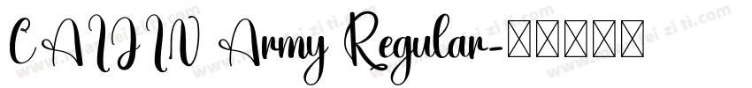 CAIJIN Army Regular字体转换
